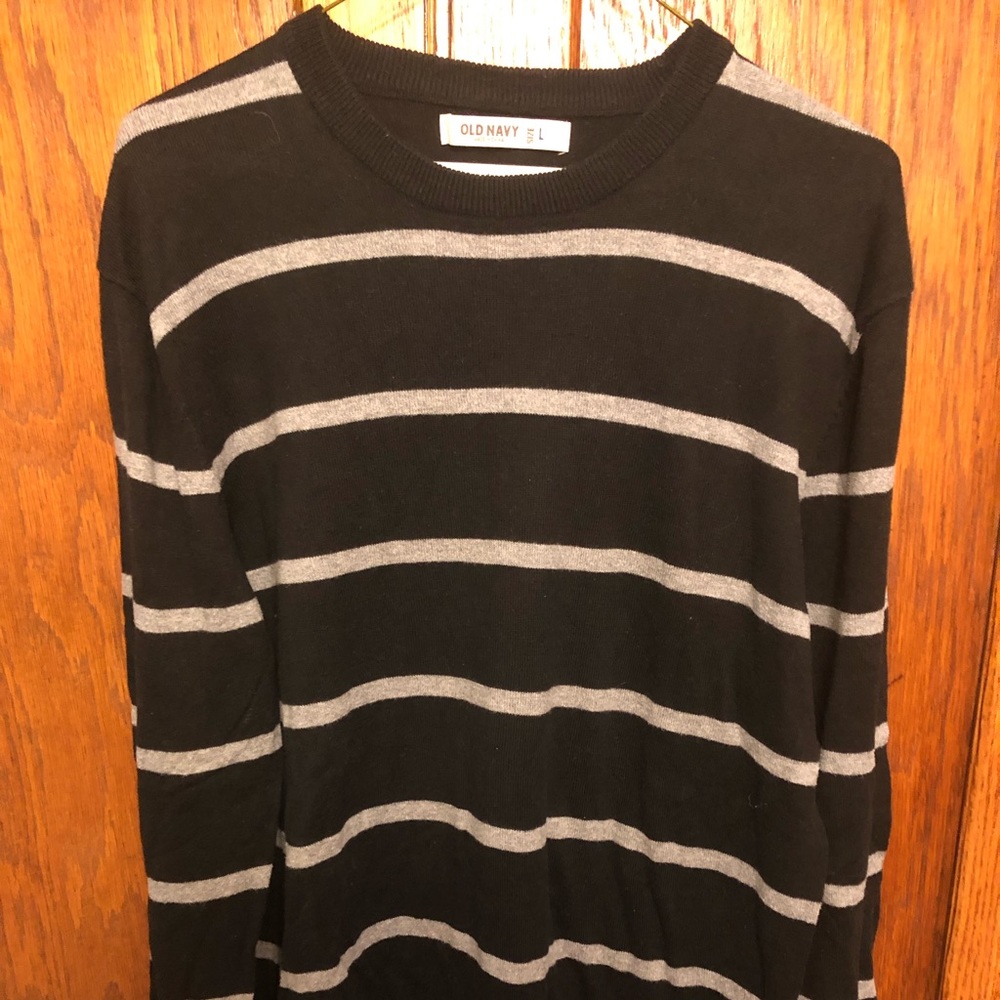 Large striped Old Navy sweater